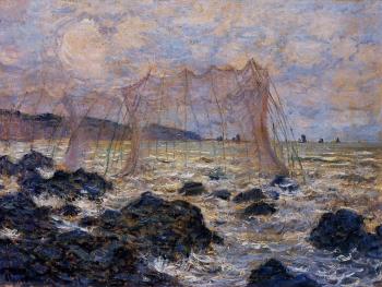 尅勞德 莫奈 Fishing Nets at Pourville